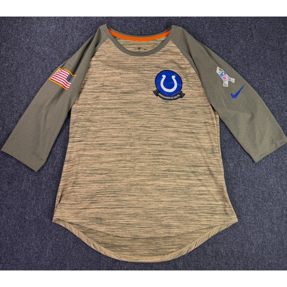 Nike Dri-Fit Indianapolis Colts Salute to Service NFL On Field USA Shirt Mens M